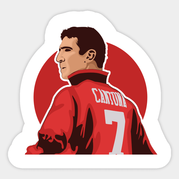 Cantona Sticker by siddick49